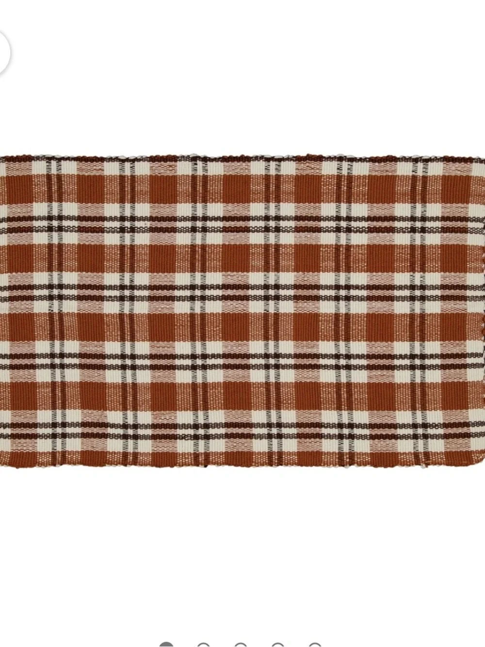 My Texas House Taupe Plaid Indoor/Outdoor Layering Rug, 24